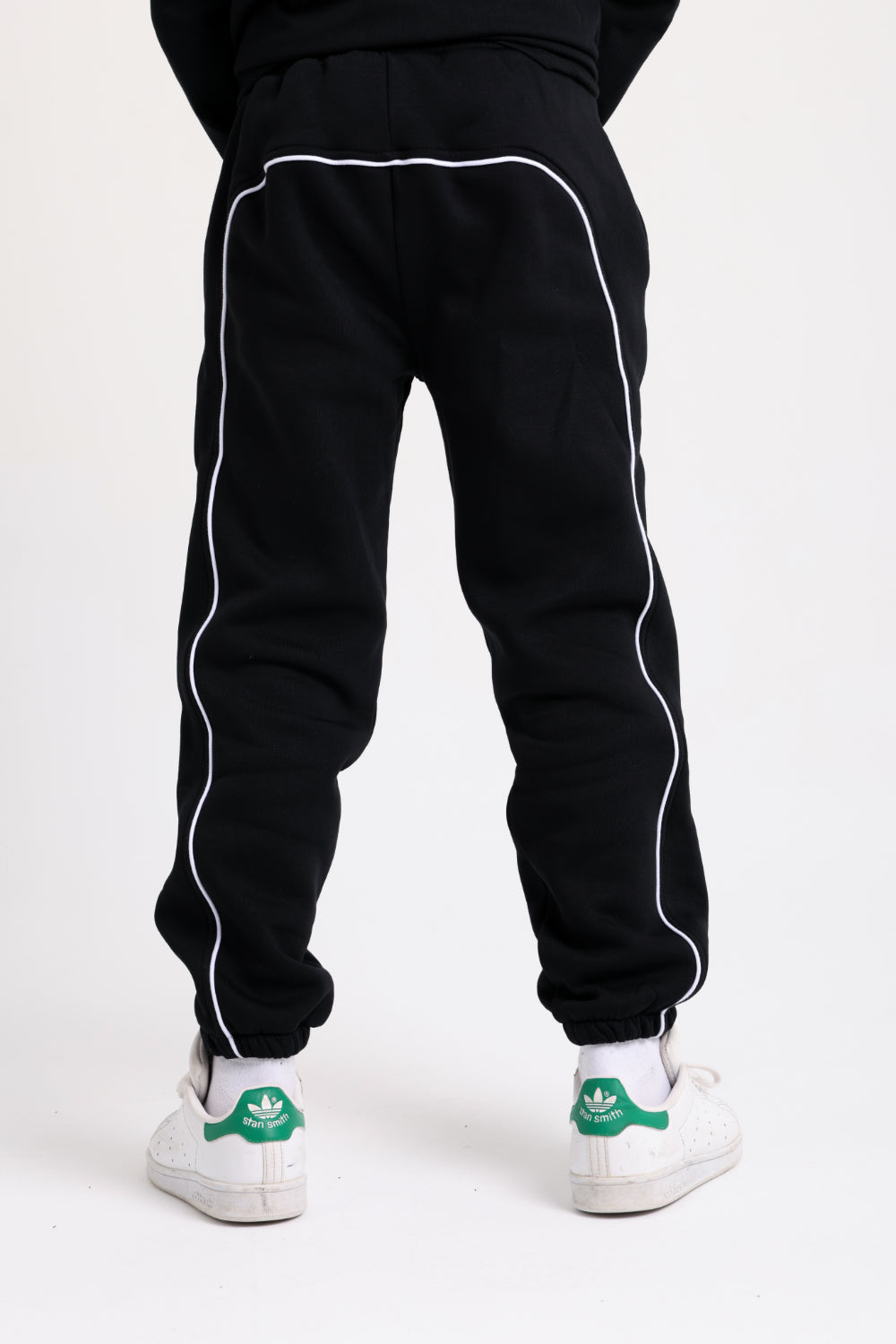 boys cotton sweatpants – black