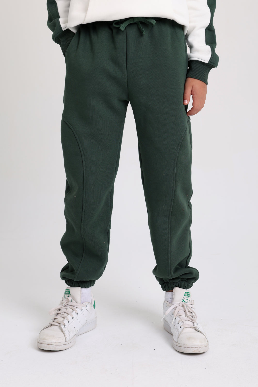boys cotton sweatpants – olive