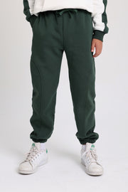 boys cotton sweatpants – olive