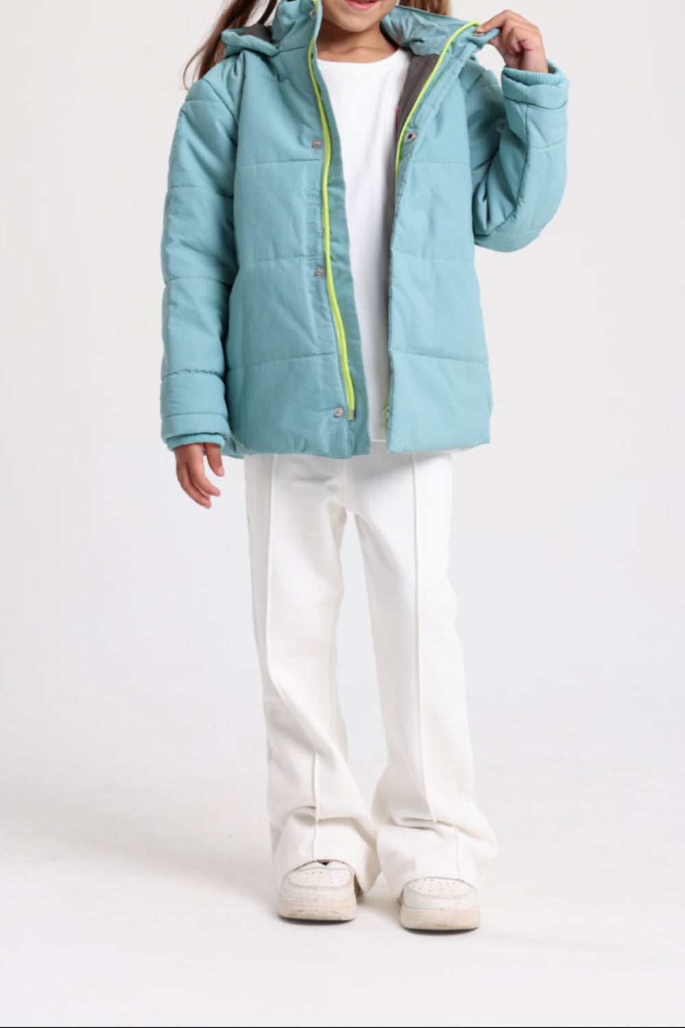 unisex puffer jacket – mint