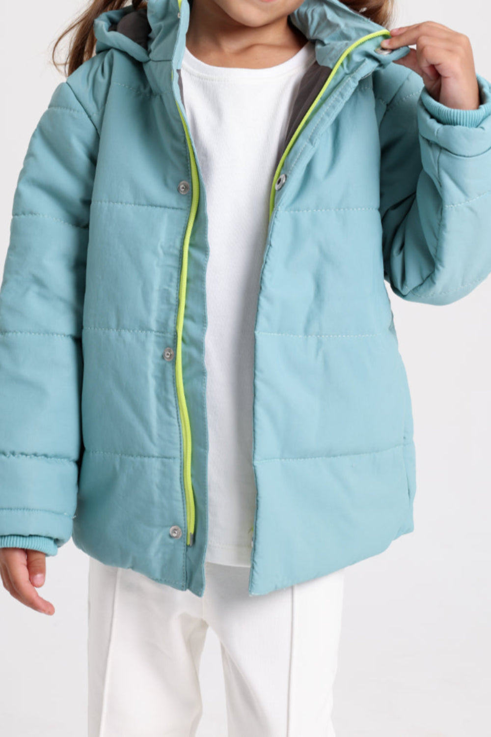 unisex puffer jacket – mint