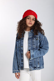 unisex denim jacket - blue