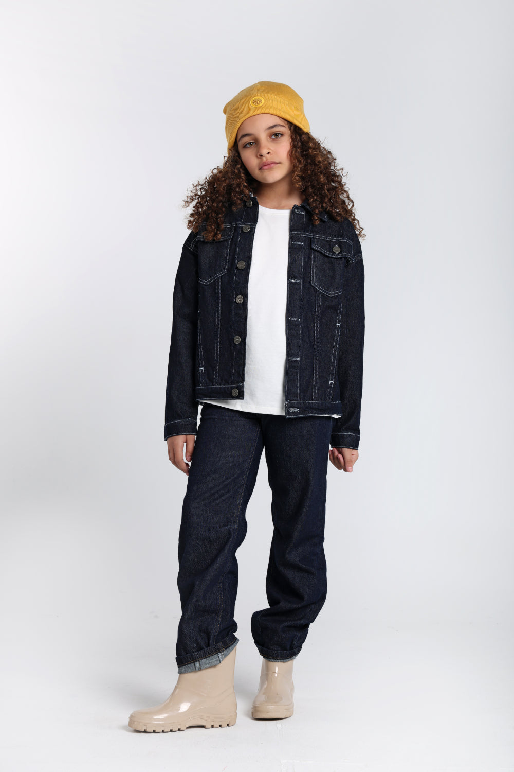 unisex denim jacket - navy