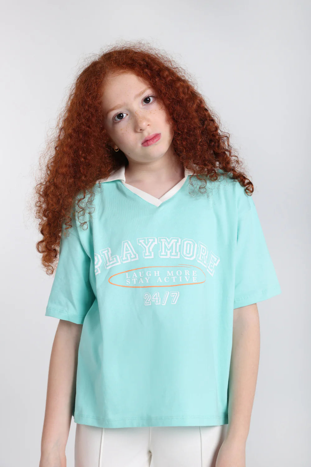 teens aqua "playmore" t-shirt