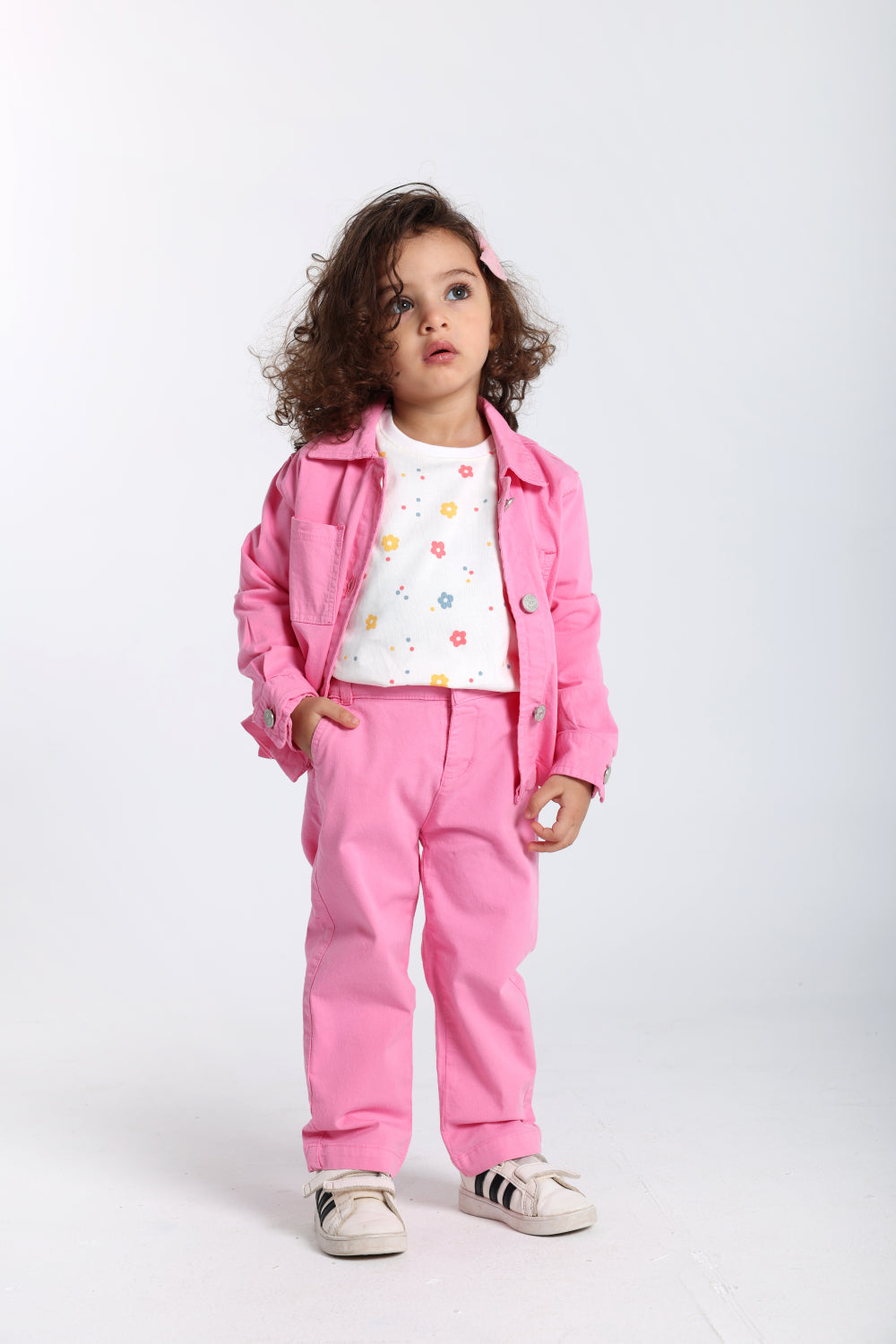 baby girls fuchsia gabardine jacket