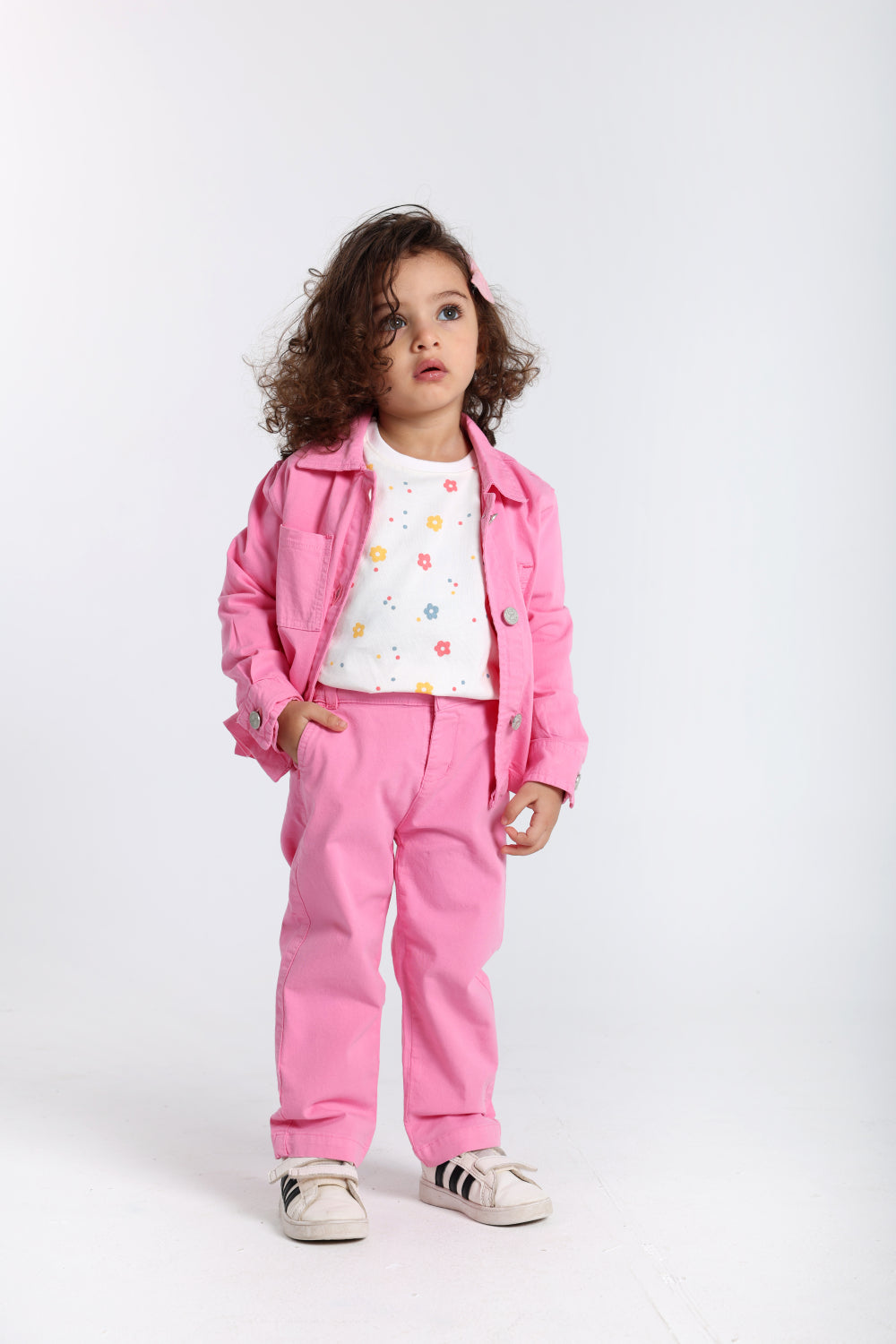 baby girls fuchsia gabardine jacket
