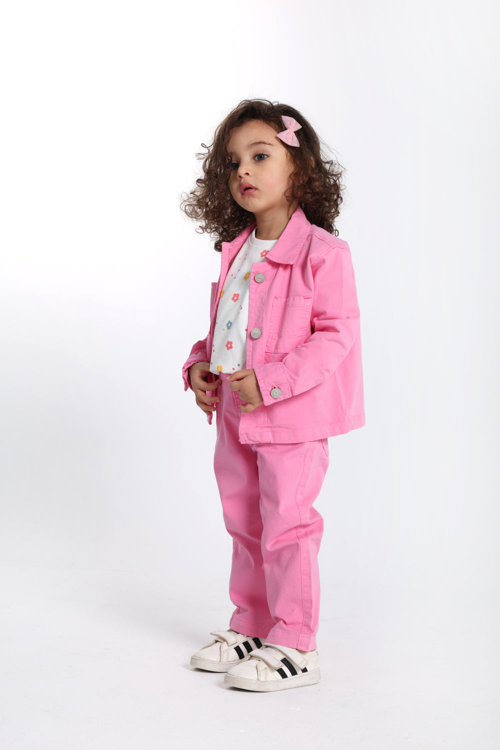 baby girls fuchsia gabardine jacket