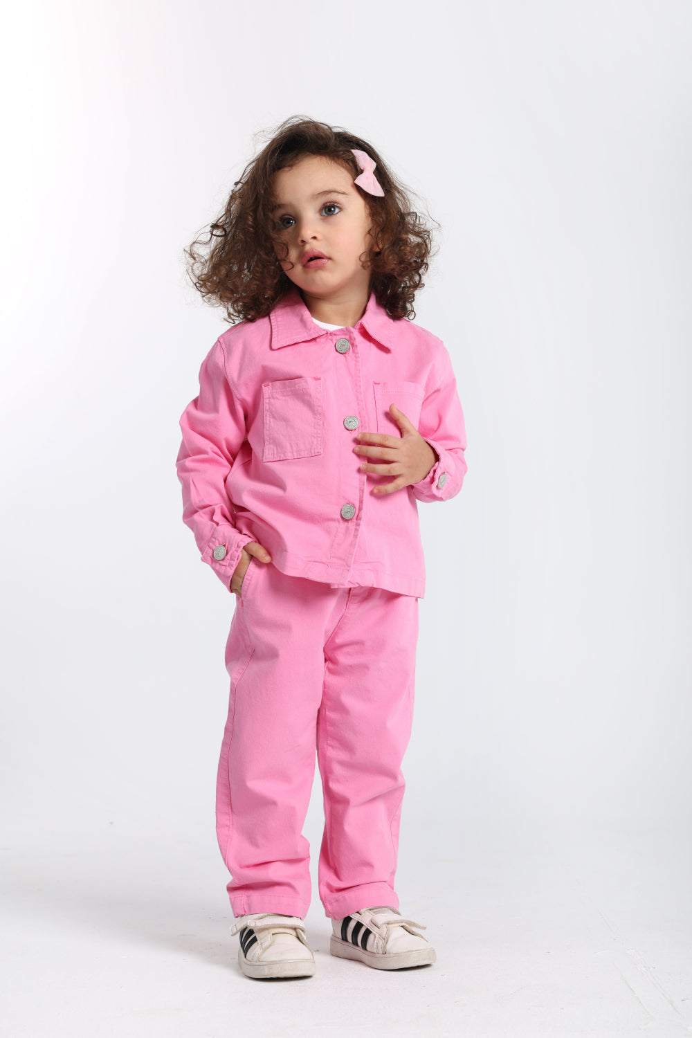 baby girls fuchsia gabardine jacket