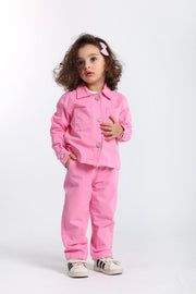 baby girls fuchsia gabardine jacket