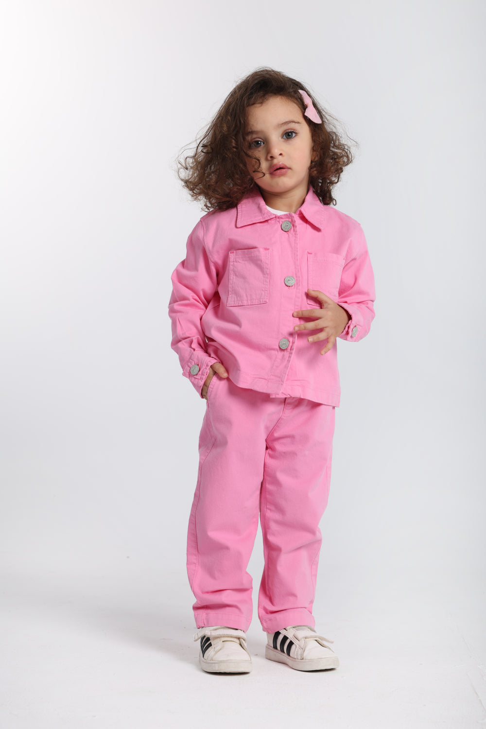 baby girls fuchsia gabardine jacket