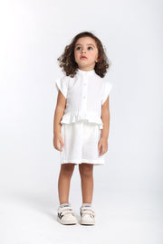 baby girls 2-piece outfit set – off-white