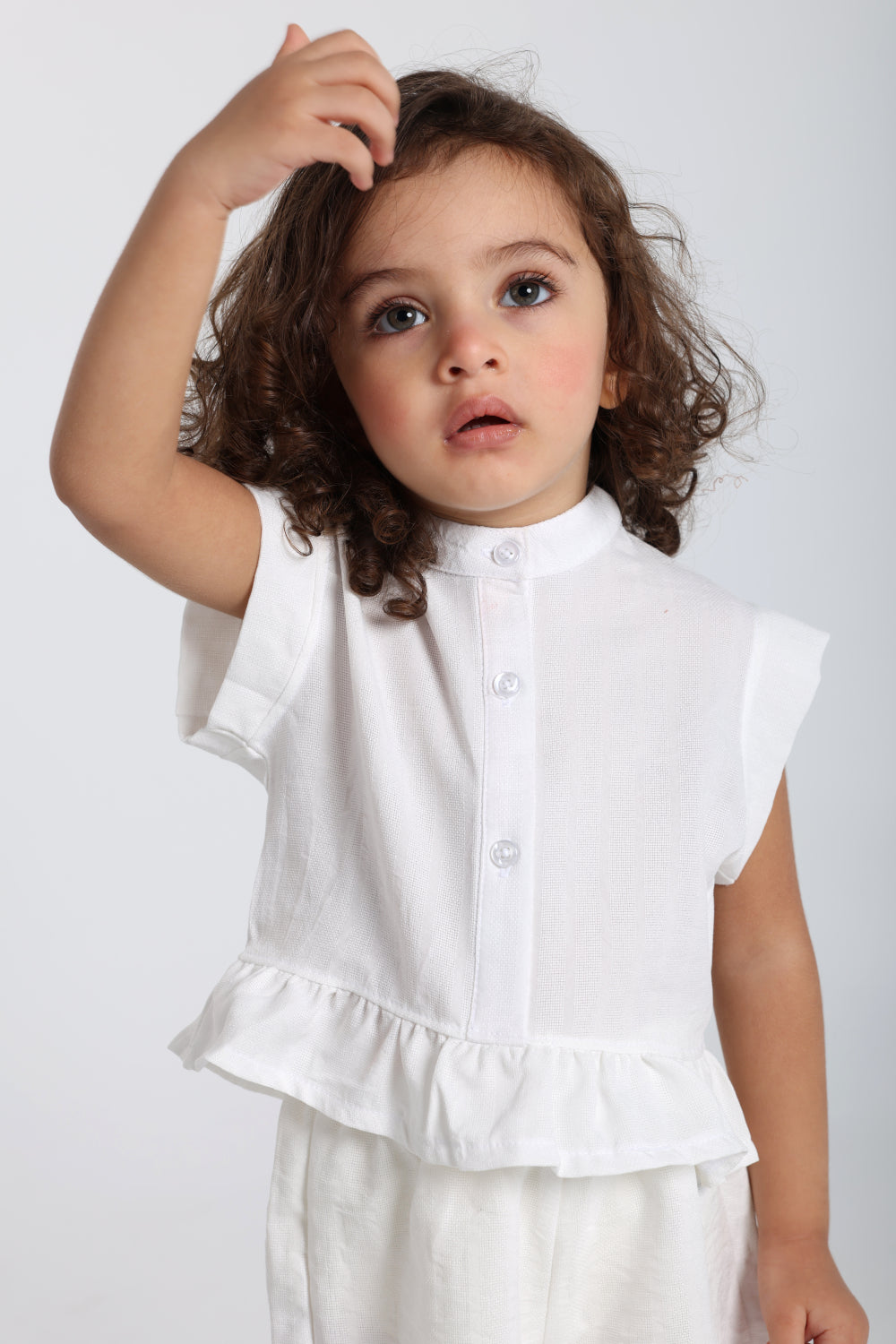 baby girls 2-piece outfit set – off-white