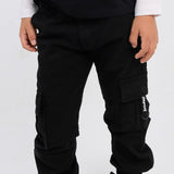 black cargo pants