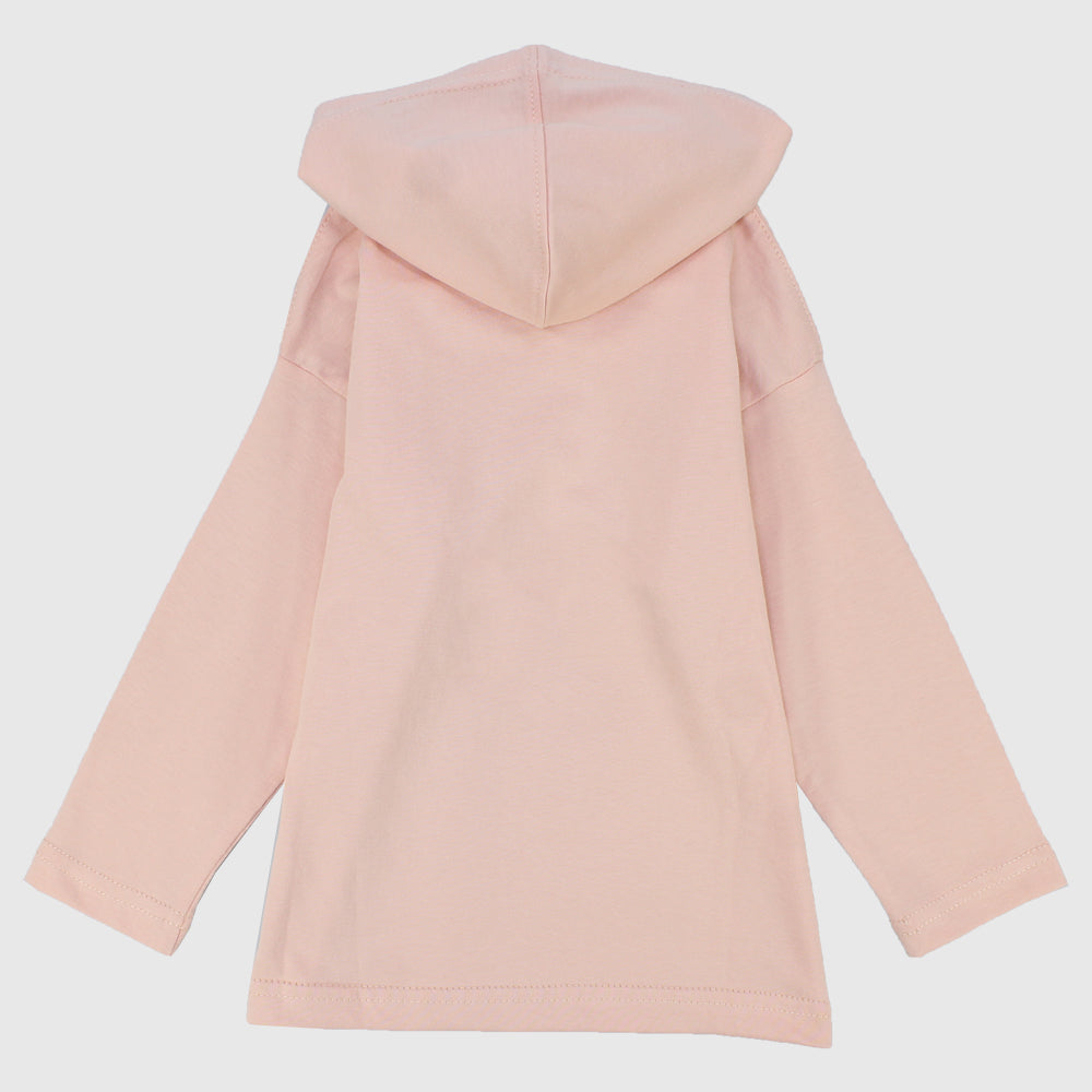 "playful child" long-sleeved hooded t-shirt