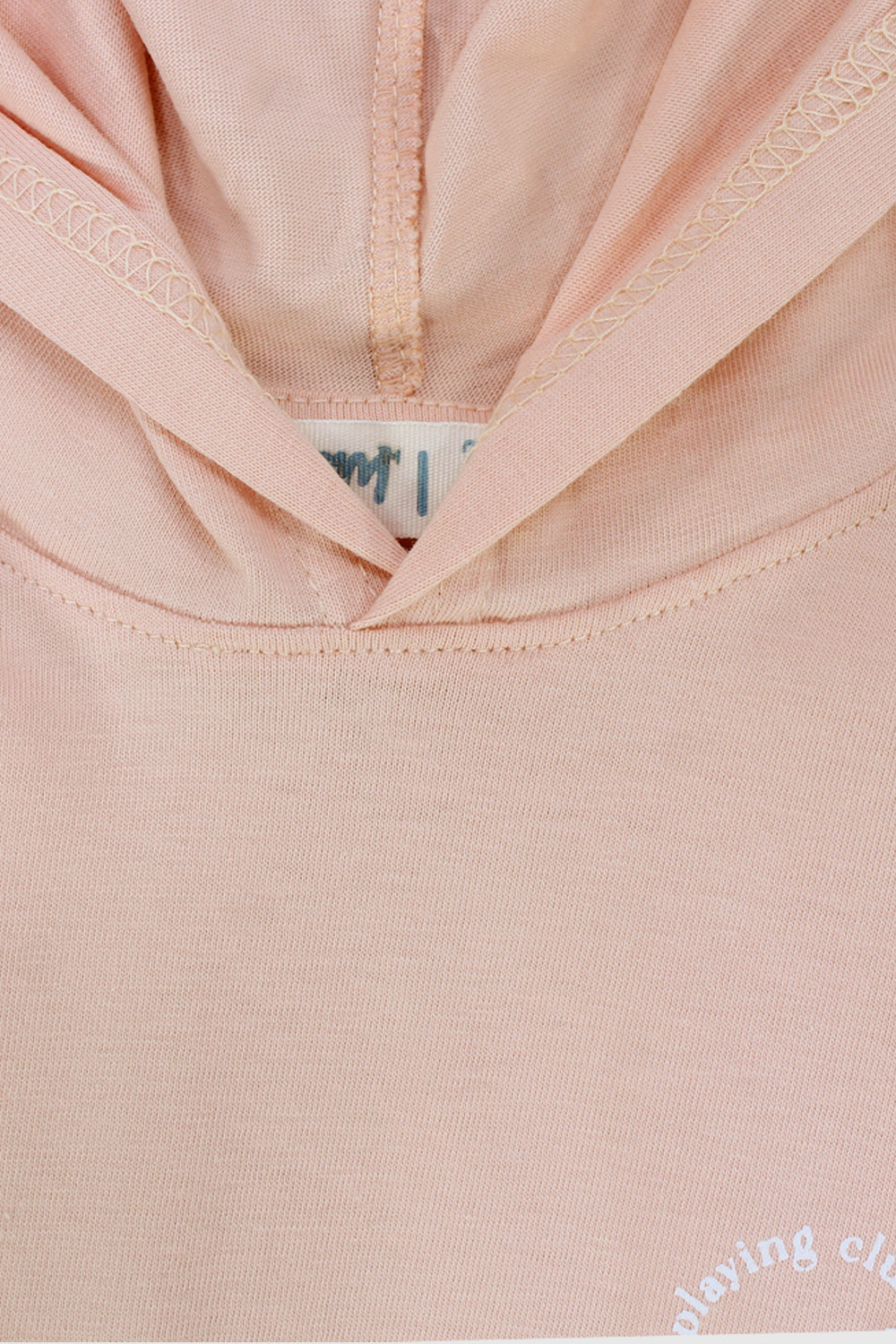 "playful child" long-sleeved hooded t-shirt