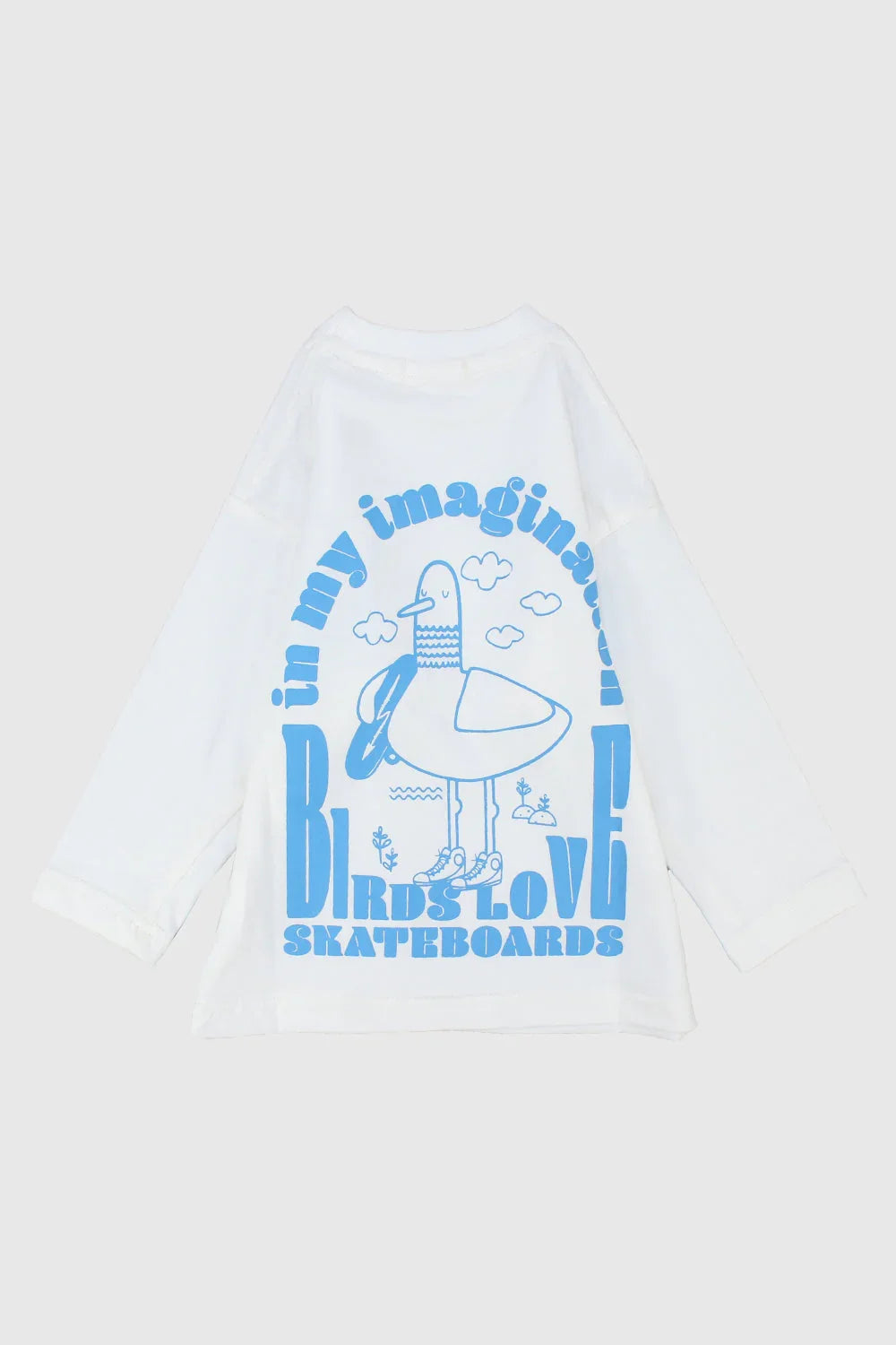 skating bird long-sleeved t-shirt - playmore