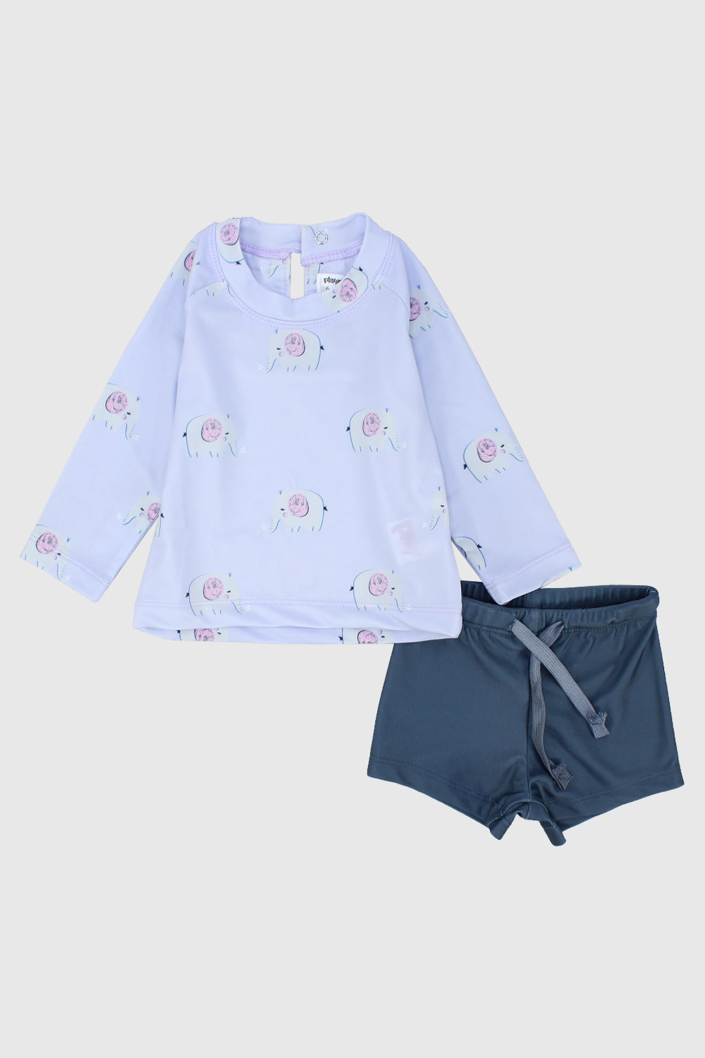 little elephant sleeved 2-piece swimsuit
