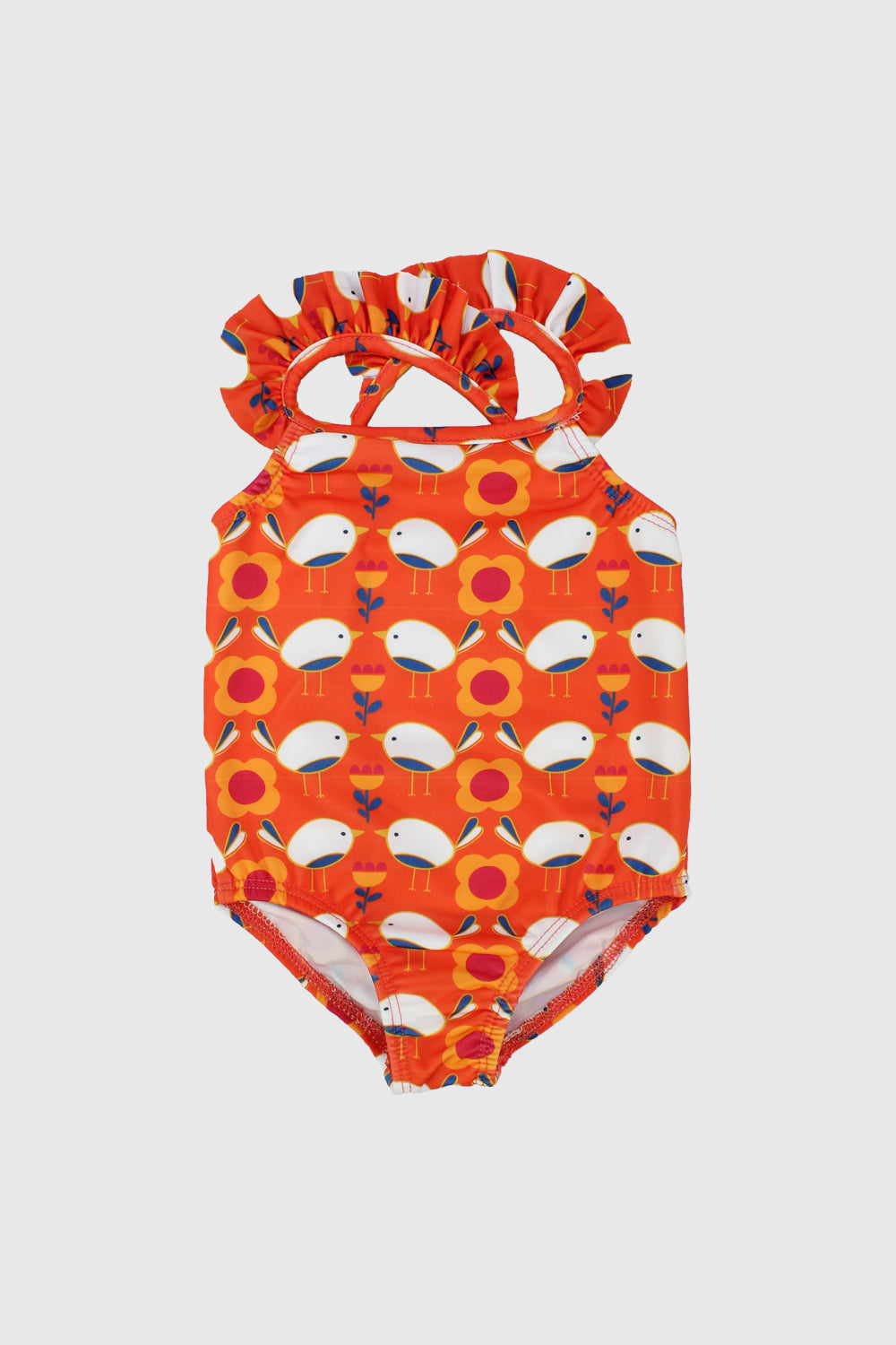 birds n flowers baby swimsuit