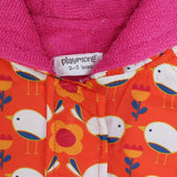 birds n flowers poncho towel