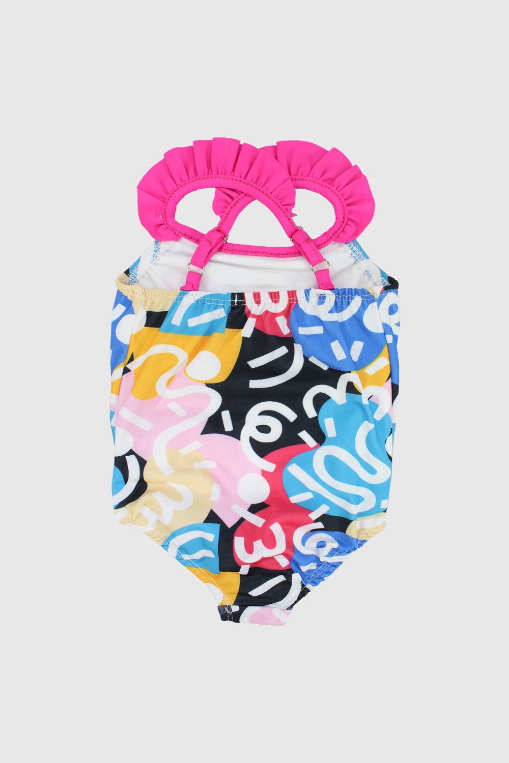 colorful doodles baby swimsuit