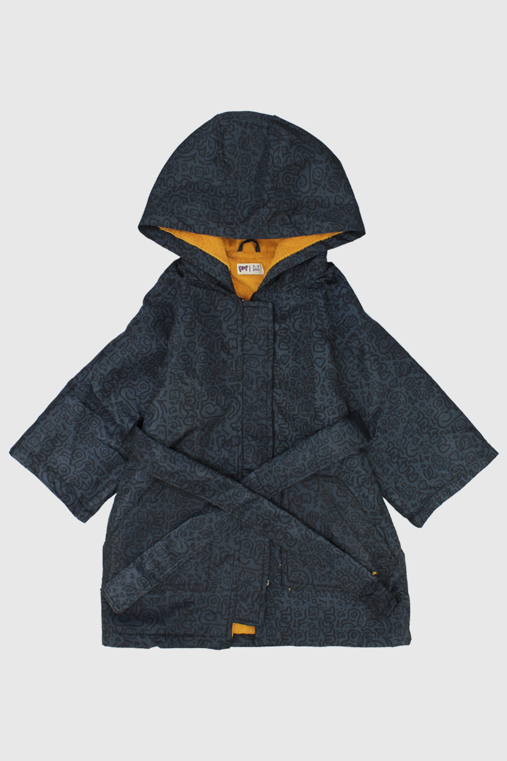 unisex doodles swim robe