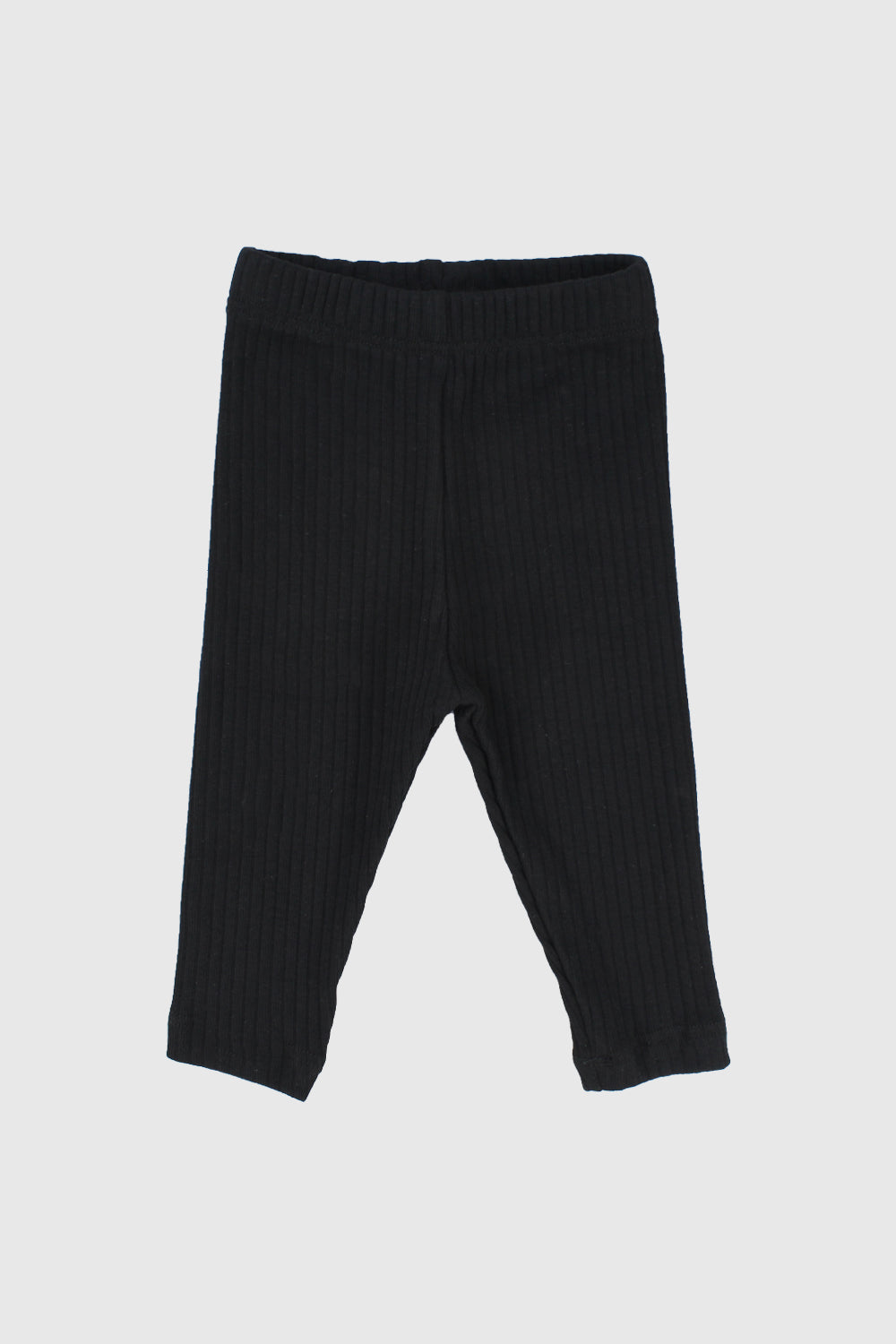black ribbed leggings