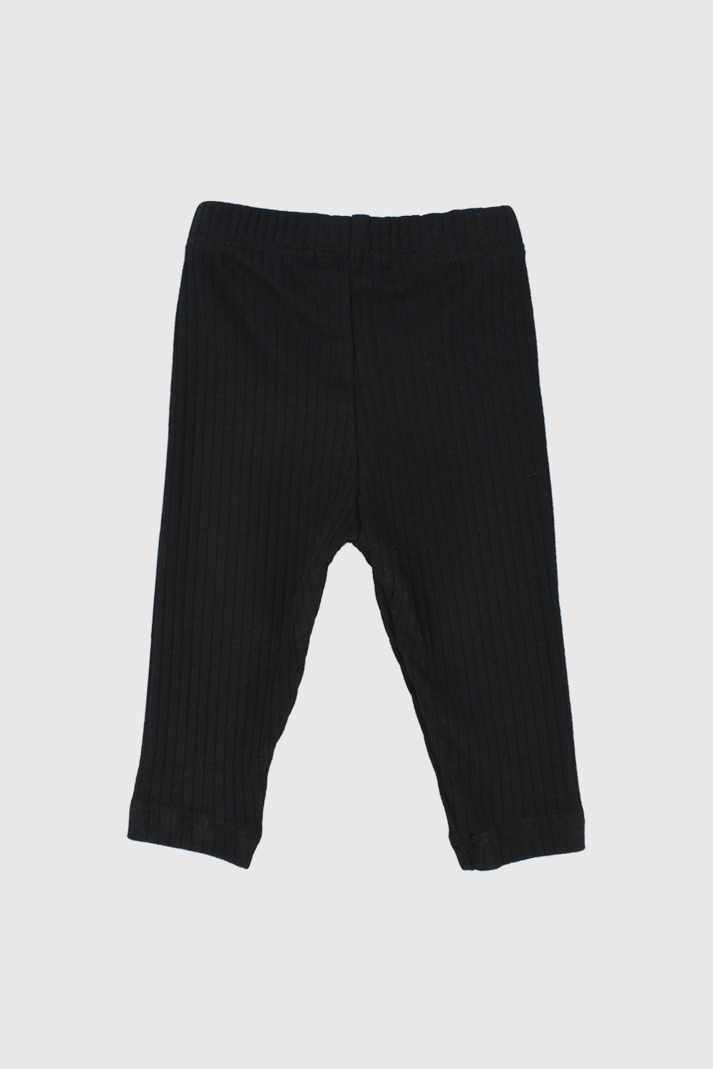 black ribbed leggings
