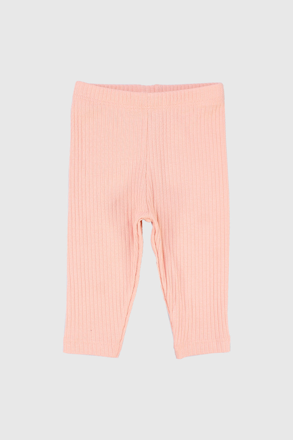 salmon ribbed leggings