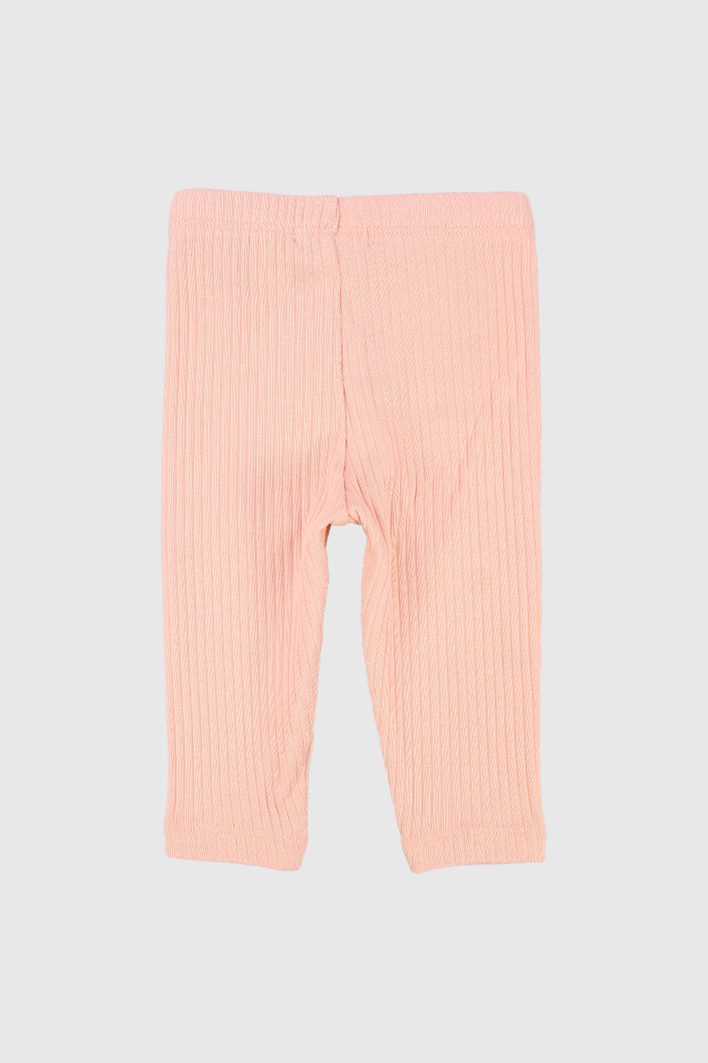 salmon ribbed leggings