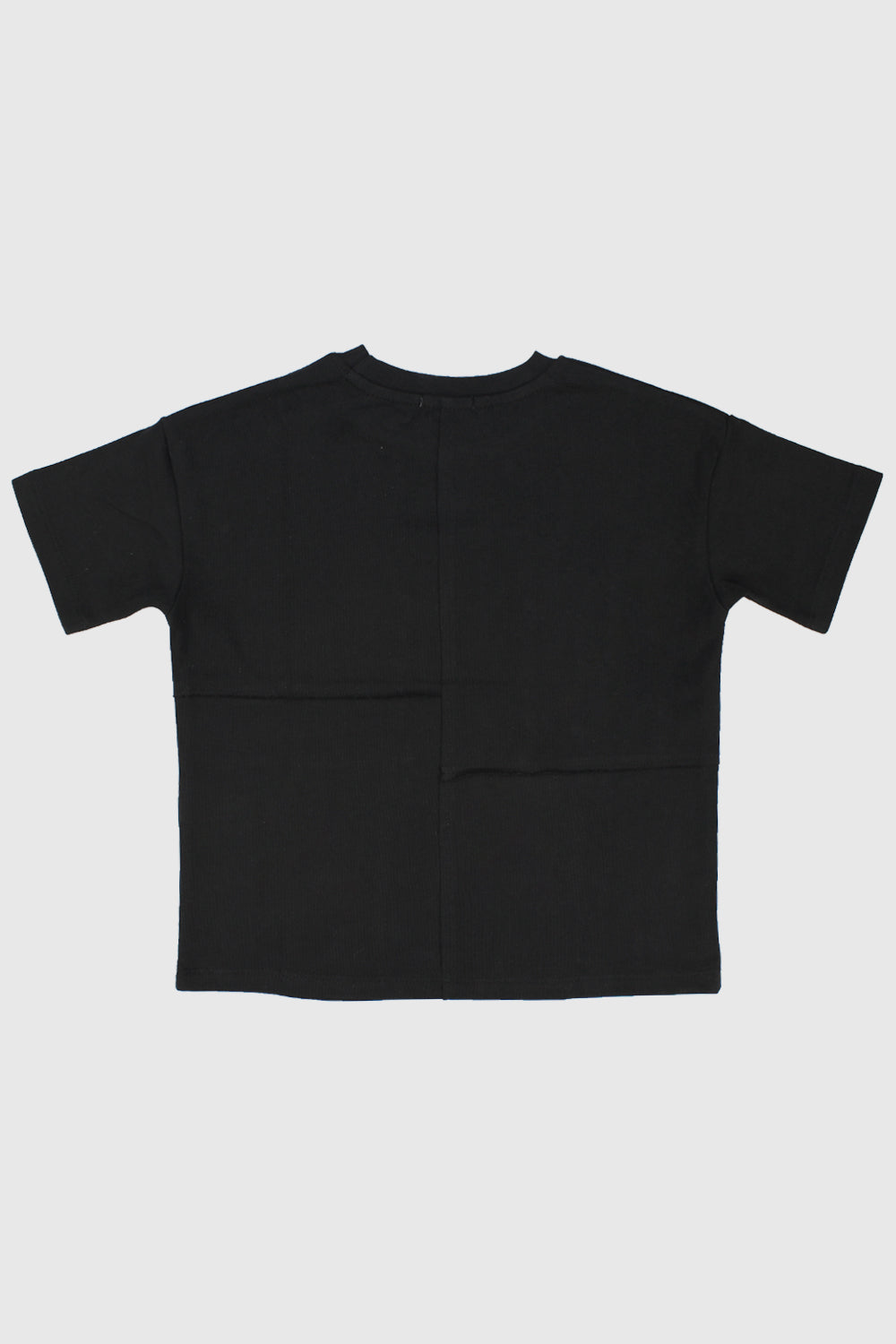 "super curious" paneled t-shirt