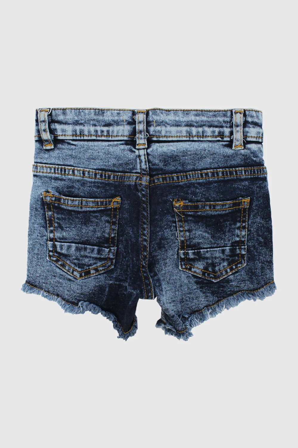 navy ripped jean shorts - playmore