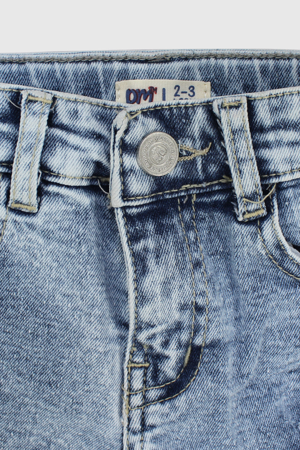 blue ripped jean shorts