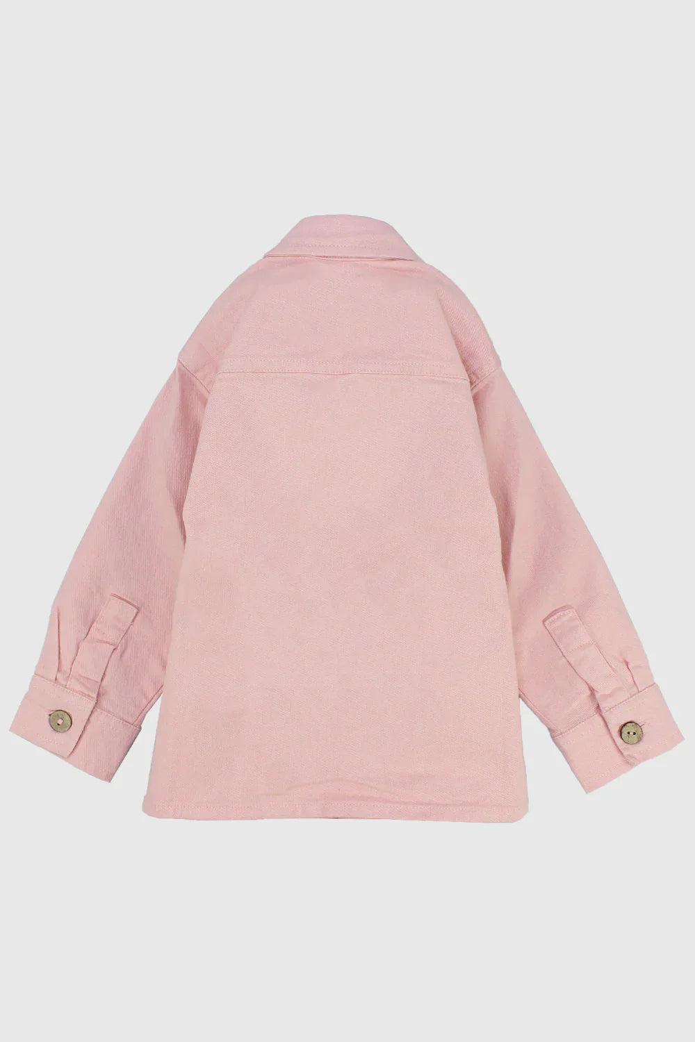 pink long-sleeved overshirt - playmore