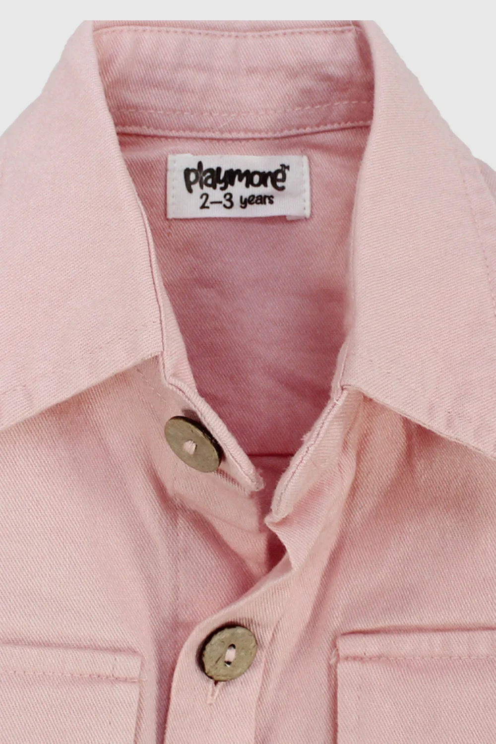 pink long-sleeved overshirt - playmore