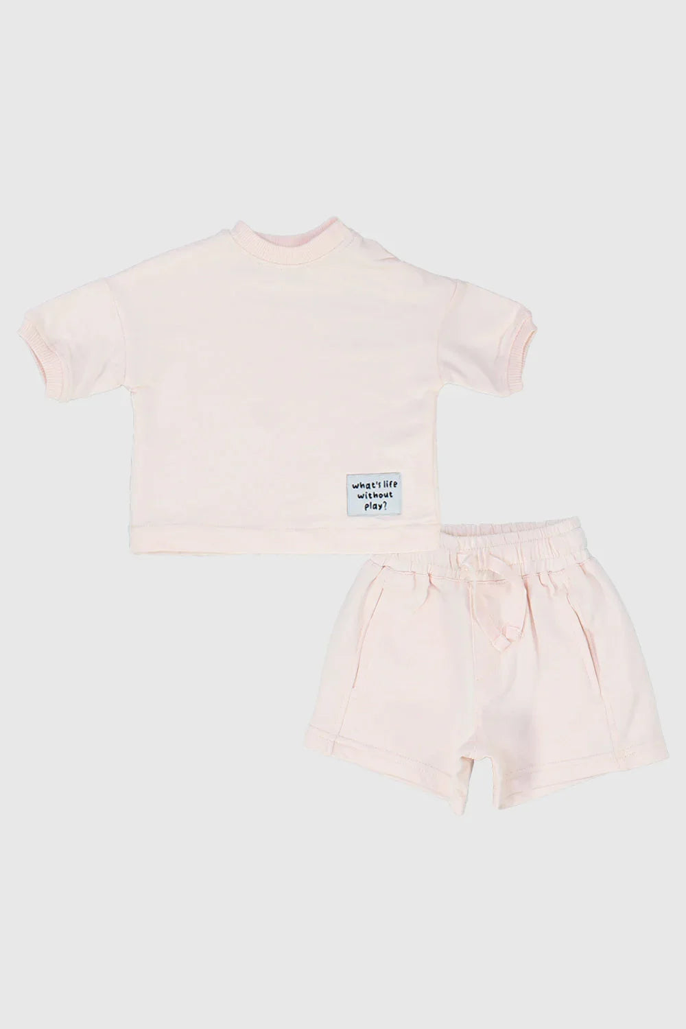 unisex pink 2-piece outfit set - playmore