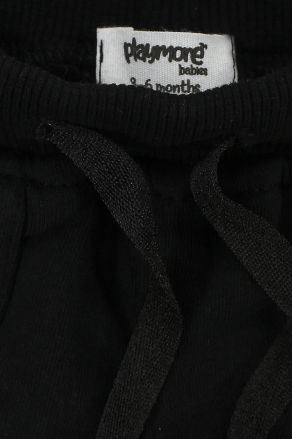 unisex black cotton shorts - playmore