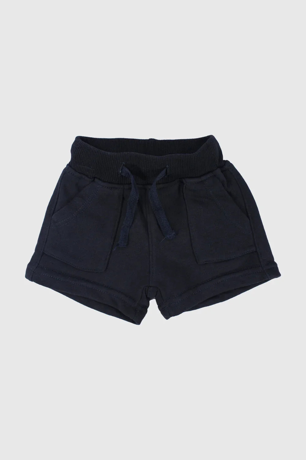 unisex navy cotton shorts - playmore
