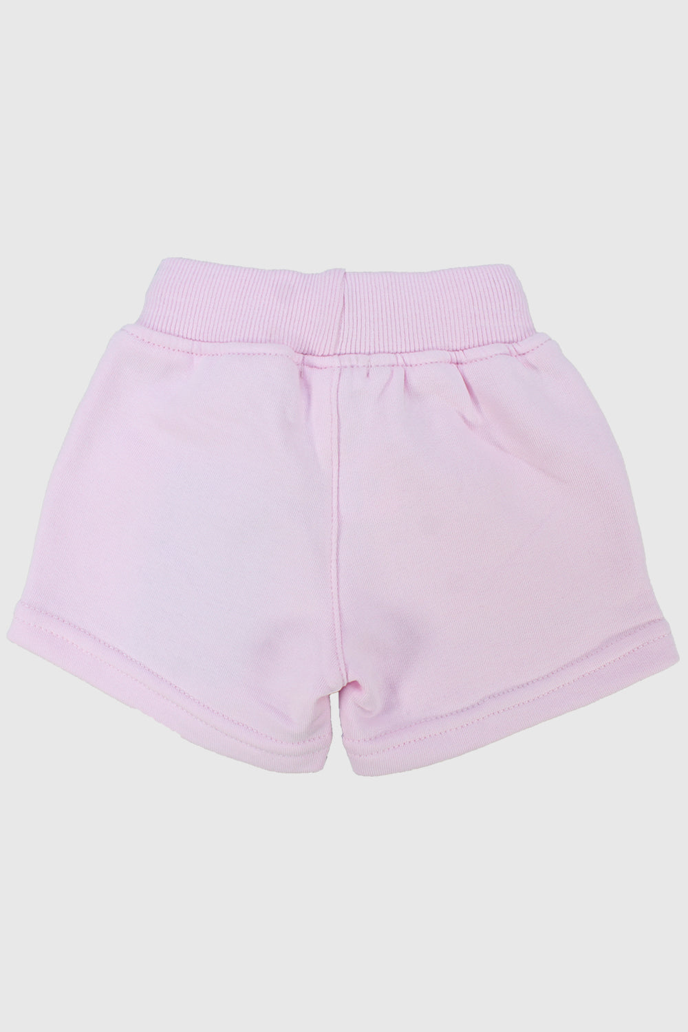 baby girls' pink cotton shorts