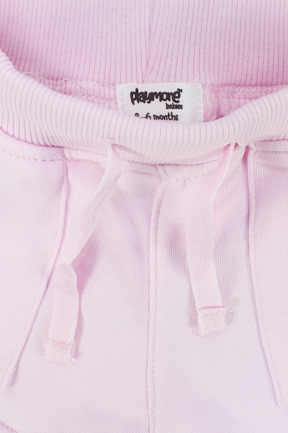 baby girls' pink cotton shorts