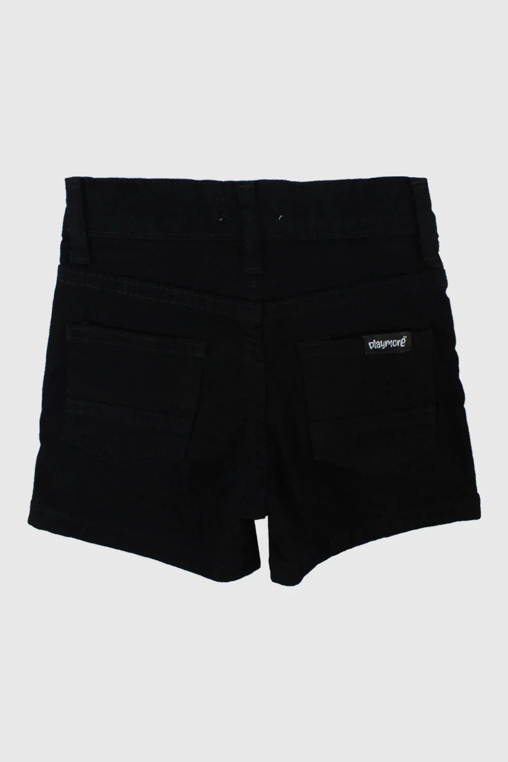 black gabardine shorts - playmore