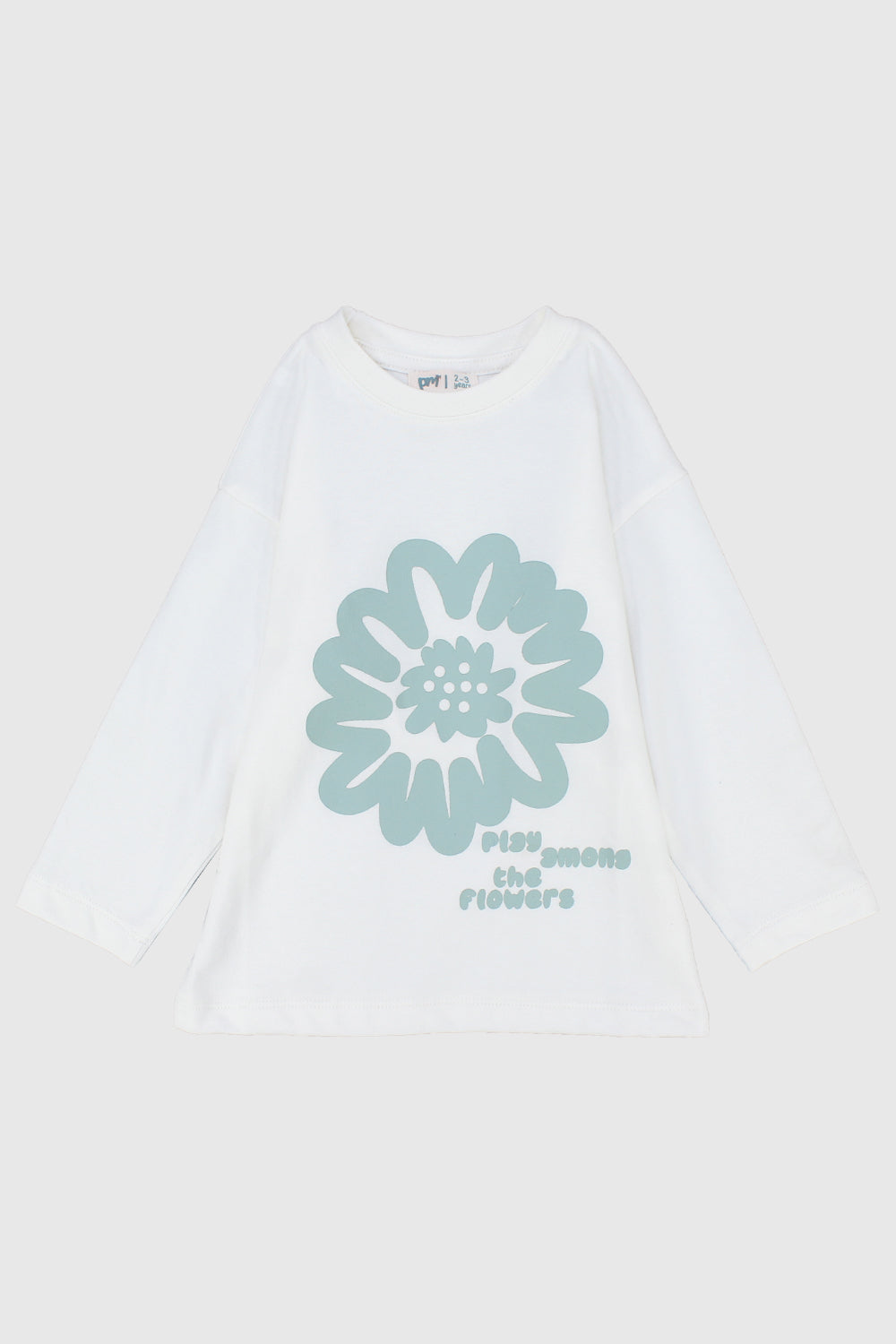 "play among the flowers" long-sleeved t-shirt