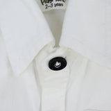 Unisex White Long-Sleeved Overshirt