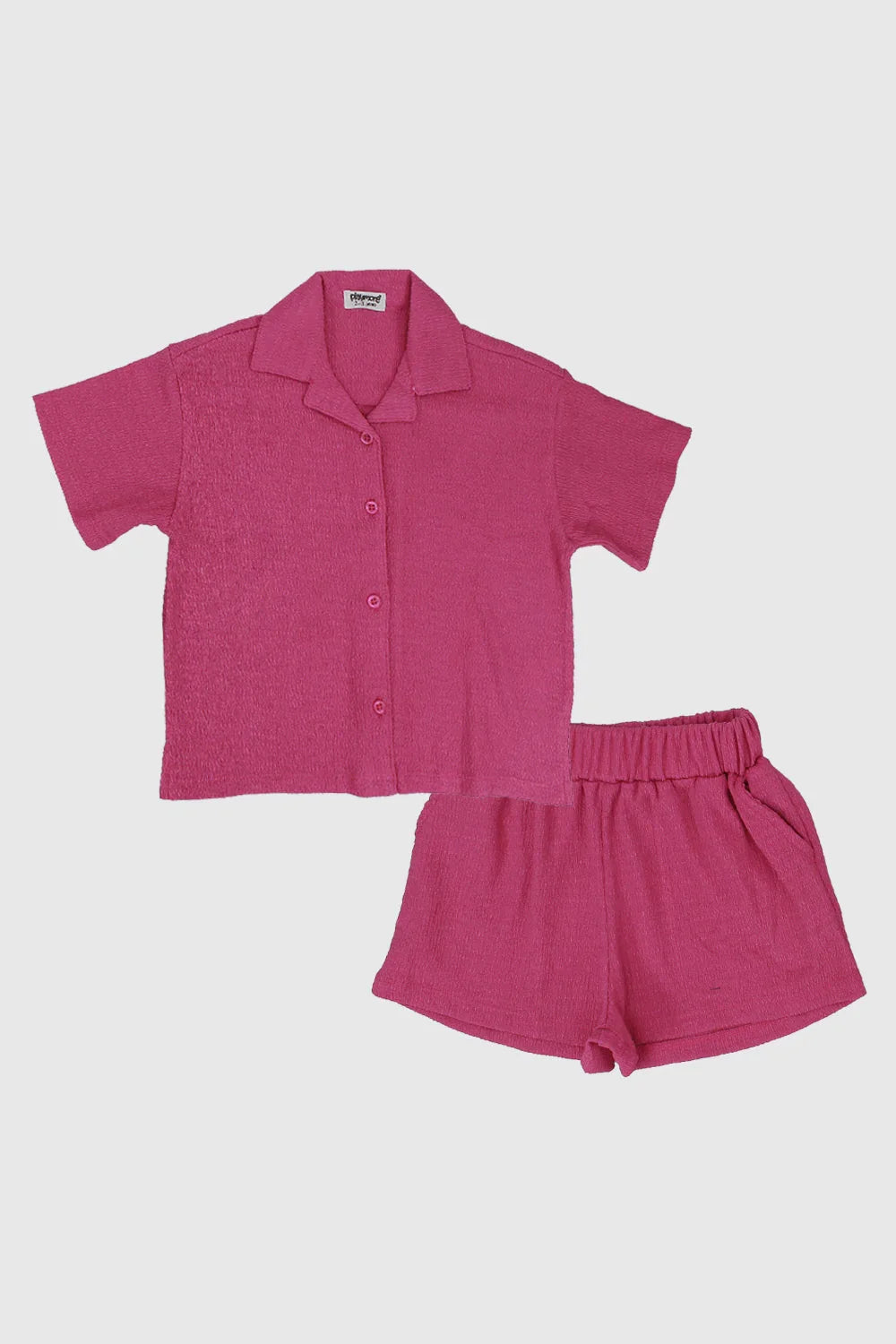 crinkled fuchsia outfit set - playmore