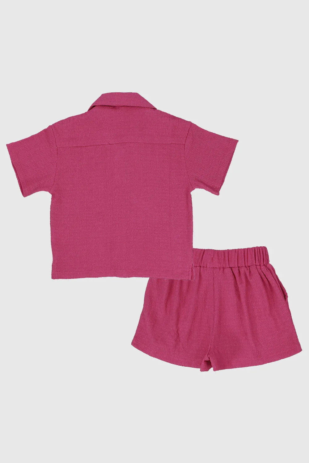 crinkled fuchsia outfit set - playmore