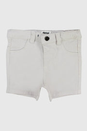 unisex beige gabardine shorts - playmore