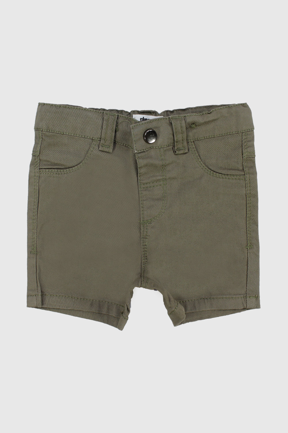 olive gabardine shorts