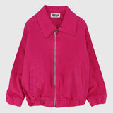 fuchsia lightweight bomber jacket