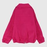 fuchsia lightweight bomber jacket