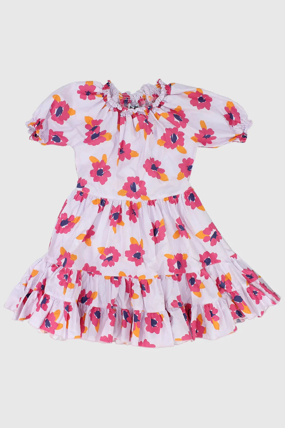 floral short-sleeved dress - playmore