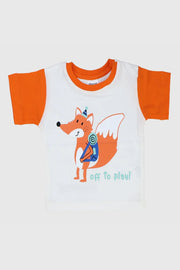 "off to play" short-sleeved t-shirt - playmore
